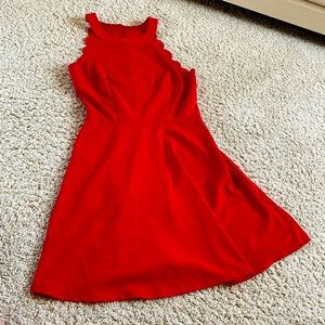 Red party dress